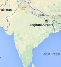 Jogbani Airport Location