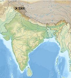 Srinagar Airport Location
